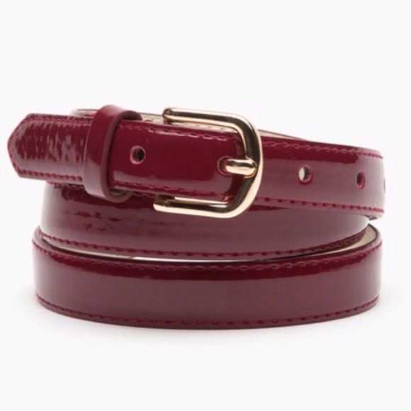 burgundy belt